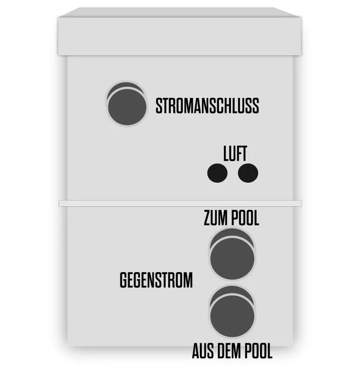 Schacht mit Gegenstrom Noblesse 70m3/h 230V